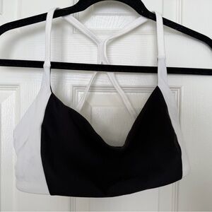 BuffBunny Aurora Sports Bra - Onyx Black and White